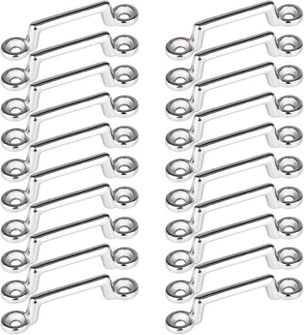 NovelBee 20pcs Stainless Steel Bimini Top Strap,Pad Eye,Footman's Loop for Tie Down Strap,Kayak Deck Loops,Tie Down Anchor Point in Saudi Arabia