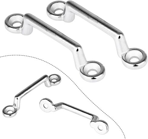 NovelBee 20pcs Stainless Steel Bimini Top Strap,Pad Eye,Footman's Loop for Tie Down Strap,Kayak Deck Loops,Tie Down Anchor Point in Saudi Arabia