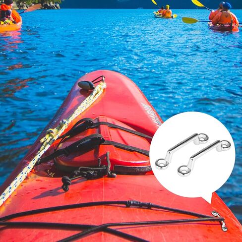 NovelBee 20pcs Stainless Steel Bimini Top Strap,Pad Eye,Footman's Loop for Tie Down Strap,Kayak Deck Loops,Tie Down Anchor Point in Saudi Arabia