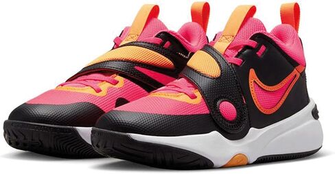 NIKE Team Hustle D 11 (GS) Grade School DV8996-001 (Black/HOT Punch-VI), Size 7 in Saudi Arabia