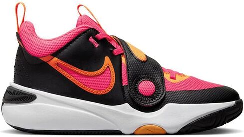NIKE Team Hustle D 11 (GS) Grade School DV8996-001 (Black/HOT Punch-VI), Size 7 in Saudi Arabia