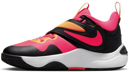 NIKE Team Hustle D 11 (GS) Grade School DV8996-001 (Black/HOT Punch-VI), Size 7 in Saudi Arabia