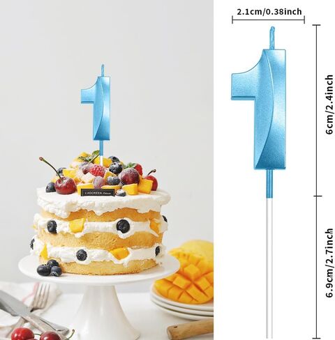 Number 10 Candle 10th Birthday Decorations for Boys 10 Birthday Candle Birthday Candles Birthday Cake Topper Cake Candles for Birthday Decoration Family Baking Reunions Blue Birthday Candles 10 in Saudi Arabia
