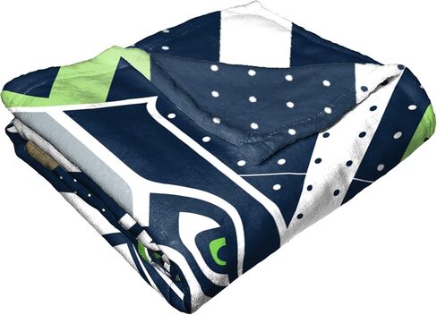 بطانية Northwest The Company NFL Seattle Seahawks ذات الملمس الحريري، مقاس 55 بوصة × 70 بوصة، نمط عبور in Saudi Arabia