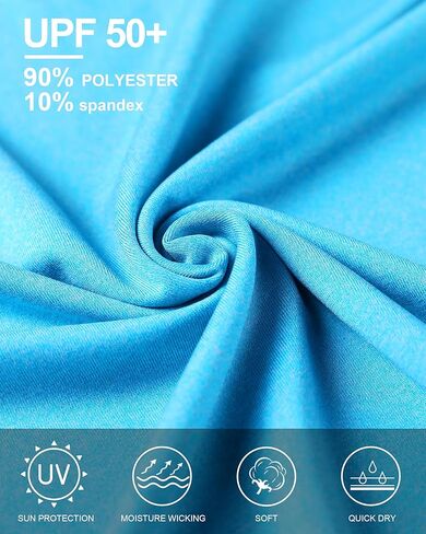 (الحجم: L) 2 حزمة من قمصان الحماية من أشعة الشمس فوق البنفسجية 50+ للرجال في الهواء الطلق بأكمام طويلة وعامل حماية من الشمس SPF للغوص والصيد والمشي لمسافات طويلة والسباحة in Kuwait