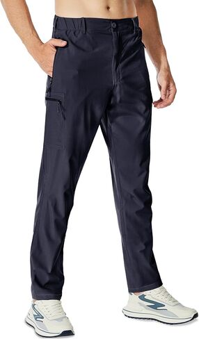 MOURCE Hiking Pants Men Lightweight Quick Dry - Water Resistant Stretch Cargo Pants for Men with 6 Pockets in Saudi Arabia