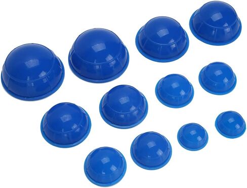 Cupping Sets 12pcs Silicone Cupping Device Stronger Suction Massaging Acupuncture Cupping Cup HealthCare for Muscle and Joint Pain Relief Blue in Saudi Arabia