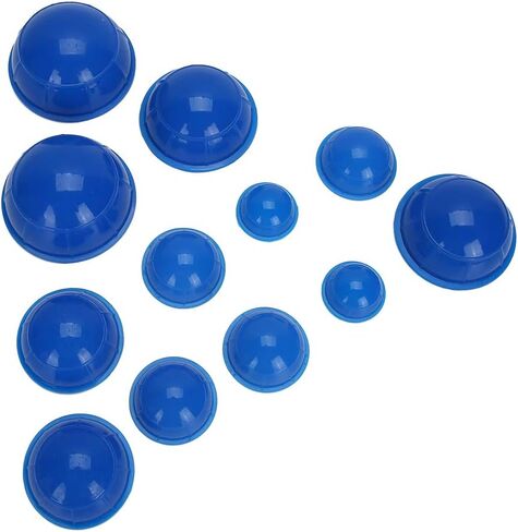 Cupping Sets 12pcs Silicone Cupping Device Stronger Suction Massaging Acupuncture Cupping Cup HealthCare for Muscle and Joint Pain Relief Blue in Saudi Arabia