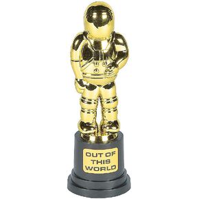 Fun Express Out of This World Space Astronaut Trophy - 12 Pieces - Trophies, Awards and Classroom Rewards