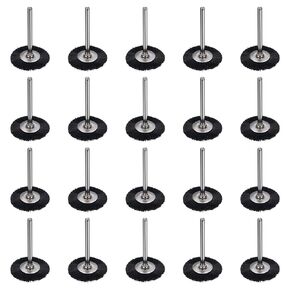 HARFINGTON 20pcs Nylon Filament Wire Wheel Cup Brush for Drill, Abrasive Brushes Set with 0.12" Round Shank, 1", Used for Rust/Corrosion/Paint Removal and Scrub Surface