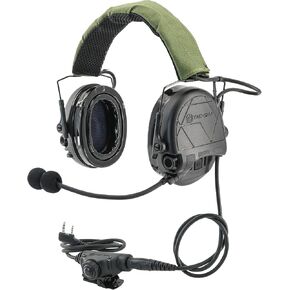 TAC301 Tactical Headset Electronic Shooting Ear Protection Headphones w Microphone,Hearing Protection with U94 PTT