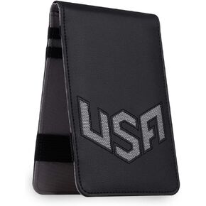 BIG TEETH Golf Scorecard Holder Yardage Book Cover USA Pattern Golf Accessories Leather Fit for Most Back Pocket