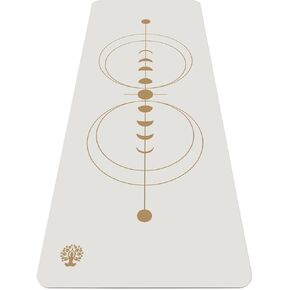 White Solar Yoga Mat - Extra Wide and Long Eco Friendly Yoga Mat for Wet and Dry Grip - 73 x 27 inches