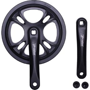 PROWHEEL 44T 48T Bike Crankset,152MM/160MM/165MM/170MM/175MM Bike Crankset,Double ChainWheel and Replacement Chain Guard,Compatible with City Bike,MTB,EBIKE,Cargo,Road Bike,Folding Bike