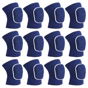 PATIKIL XS Size Protective Knee Pads, 6 Pairs Sponge Volleyball Knee Pads Breathable Dance Knee Pads Brace for Women Men Football Basketball Workout, Black