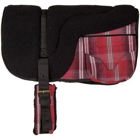 Fleece Bareback Pad By Kensington — 36"Wx 29"H Ergonomically-Correct Bareback Pad With 1" Foam Center for Maximum Comfort — With Double Billet Straps for Security — Adjustable and Fits Most Horses in Saudi Arabia