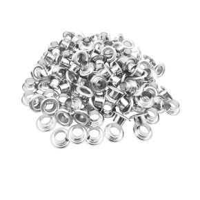 100 Pcs 14mm Metal Eyelets Grommets with Washers for Shoes Clothes Belt Bag DIY Project (Black)