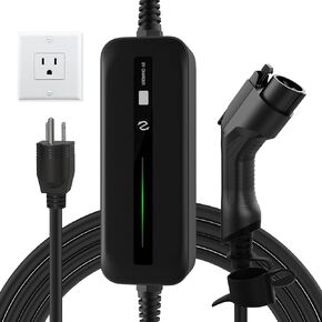 BESENERGY Level 1+2 EV Charger 15A 110V-220V Portable J1772 Charger 20ft NEMA 5-15 EV Charging Cable Compatible with All EV Cars