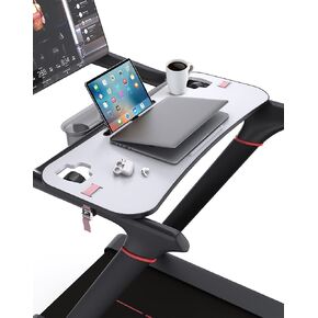 Treadmill Desk Attachment,Compatible with Peloton Tread Tray Ergonomic Platform, Tablet Holder,New Universal Cooling Holes Laptop Stand for Home/Office Transparent Acrylic Material