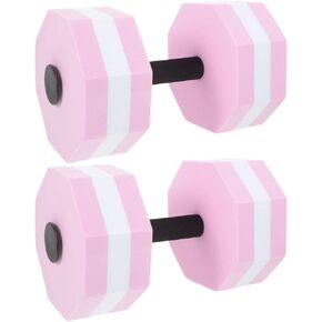 LIOOBO Water Exercise Dumbbells - Aquatic Exercise Dumbell Pair, Foam Pool Weights Dumbbells, Water Fitness Barbells Equipment