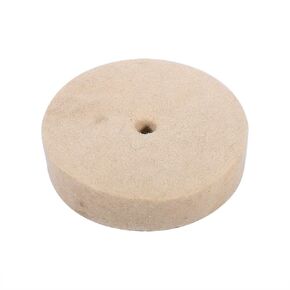 4 Inches Beige Wool Felt Polishing Wheel Round Buffing Grinding Wheel Polishing Buffing Wheels Pads 100x25mm