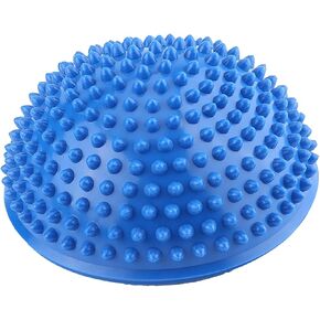 VGEBY Foot Massage Ball Inflatable Half Yoga Balls Massage Point Fitball Exercises Trainer Fitness (Blue)
