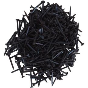 Timiy Iron Nails, Tacks Cut, Tacks Designed for Shoe Boots Heels Repair Black,16mm/0.6In