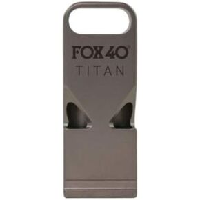 Fox 40 Titan Premium Dual Tone Titanium Whistle - Titanium