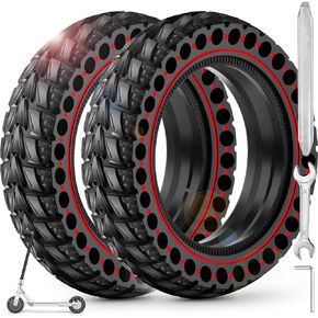 BANGTING 2PCS 50/75-6.1 Solid Tires for Electric Scooter, 8 1/2 x2 Replacement Tire for Gotrax GXL V2 / XR/APEX, 8.5x2 inches Tire for Xiaomi 3 Lite / 3 / Pro 2/ 1s / M365