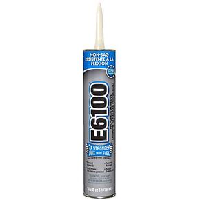 Eclectic Products 252011 12 Pack 10.2 oz. E6100 Industrial Strength Adhesive Non-Sag, Clear