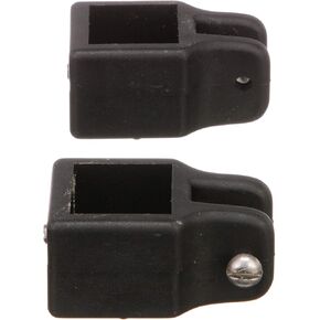 Seachoice Square Jaw Slide for 1 in. Square Tube Bimini Tops, Black Nylon, Pack of 2
