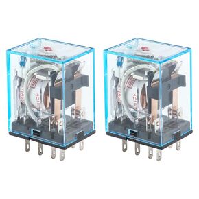 Baomain General Purpose Power Relay MY2NJ AC 110V Coil LED Indicator 8 pin terminal Pack of 2