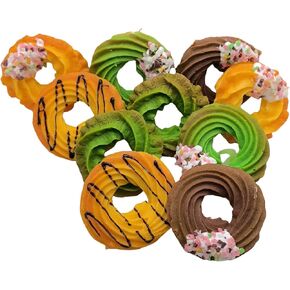 10PCS Artificial Cookies Fake Biscuits Model Simulation Realistic Biscuits Crackers Food Dessert for DIY Craft Home Kitchen Decor Display Props Decoration Model