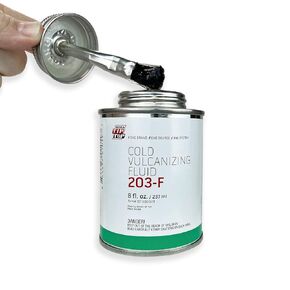 REMA TIP TOP 203-F 8oz Can of Cold Vulcanizing Glue, Tire Inner Tube Patch Repair Fluid, Universal Tire Patch and Bike Tube Patch Glue