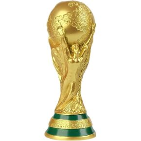 2022 World Cup Trophy Replica, World Cup Replica, Sports Fan Trophy Resin Soccer Collectibles, Gold World Cup Trophy Decor for Bedroom Office Desktop