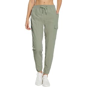 MOURCE Womens Cargo Joggers Pants Elastic Waist Lightweight Quick Dry Casual Pants