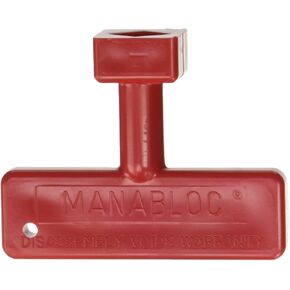 Viega 50601 New Style 3/8" x ½" Diamond Slotted Red Manabloc Key MBS136R