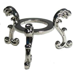 Amlong Crystal Gold-Plated Flowering Crystal Ball Stand, Small Size for 2 inch (50-60mm) Diameter Small Balls