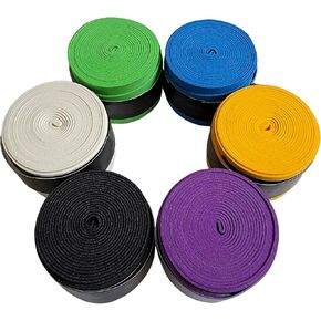 قبضة مضرب Overgrips تمتص العرق وقابلة للتمدد مناسبة لقبضات المضرب الواقية من كرة الريشة والتنس (متجمد - 6 قطع) in Saudi Arabia
