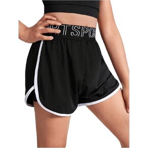 SOLY HUX Girl's High Waisted Workout Running Shorts Summer Athletic Tennis Shorts in Saudi Arabia