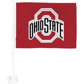 FANMATS 41686 Ohio State Buckeyes Car Flag 2-pk