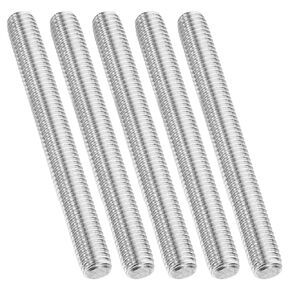 PATIKIL 1/4"-20 UNC 304 Stainless Steel Fully Threaded Rod, 5Pcs 15.7" Length Long Threaded Screw Right Hand Threads All Threaded Rod Studs for Anchoring Bolt, Clamps, Hangers and U-Bolts