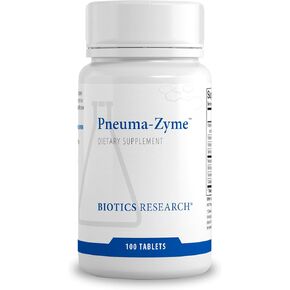 Biotics Research Pneuma-Zyme™ – Respiratory Support with Neonatal Lung. Supports Lung Healing and Repair. Upper Respiratory Health 100 Tabs