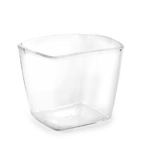 Huang Acrylic Clear Square Wastebasket Trash Can | Garbage Container Bin for Bathrooms, Kitchens, Home Offices | Shatter-Proof, Stylish, Durable and Compact Design