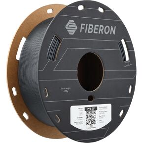 Polymaker Fiberon PPS-CF Filament, Black 1.75mm 500g Spool, Extreme Heat Resistance Over 250℃ - Fiberon Carbon Fiber Reinforced PPS 3D Printing Filament Ideal for Molding