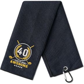 40th Birthday Gifts Golf for Men Golfer, Funny Golf Towels for Golf Lovers, Husband, Perfect for Dad, Boss, Grandpa for Birthday