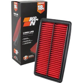 K&N Engine Air Filter: Reusable, Clean Every 75,000 Miles, Washable, Premium, Replacement Car Air Filter: Compatible with 2016-2022 Honda/Acura V6 (Odyssey, Passport, Pilot, Ridgeline, MDX), 33-5041
