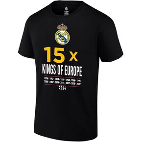 Icon Sports Men Compatible with Real Madrid Officially Licensed Soccer T-Shirt Cotton Tee -02