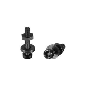 uxcell Nylon Screw Nut Washer Assortment Kit, M2.5x20mm Round Head Machine Screw Bolt Nuts Flat Washers Black 50 Set