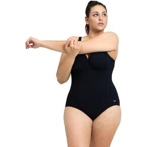 ARENA Bodylift Women's Maura C-Cup Plus Size One Piece Shaping Swimsuit U Back Tummy Control Ladies Pool Beach Bathing Suit